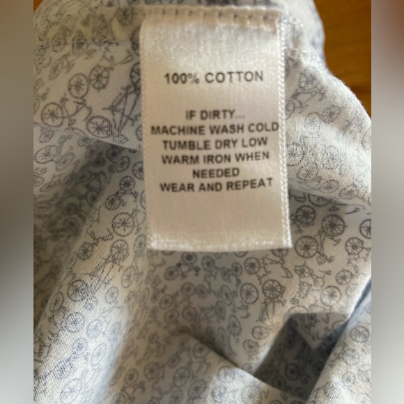 Tradlands Bicycle print SS shirt. Size XS. Made in USA. - Picture 5 of 9